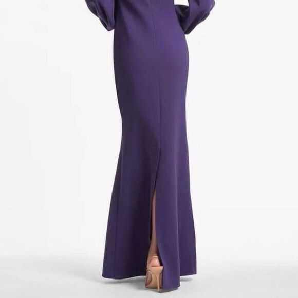 Sachin & Babi Giselle Gown Dress Amethyst Purple Crystal Embellished Size 0 NEW - Picture 8 of 10